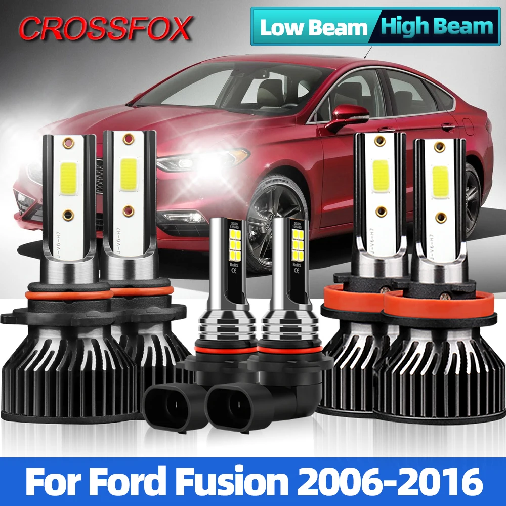 H7 H11 LED Car Headlight Auto Fog Light 240W 40000LM High Low Beam Lamp 6000K For Ford Fusion 2006-2011 2012 2013 2014 2015 2016
H7 H11 LED Car Headlight Auto Fog Light 240W 40000LM High Low Beam Lamp 6000K For Ford Fusion 2006-2011 2012 2013 2014 2015 2016