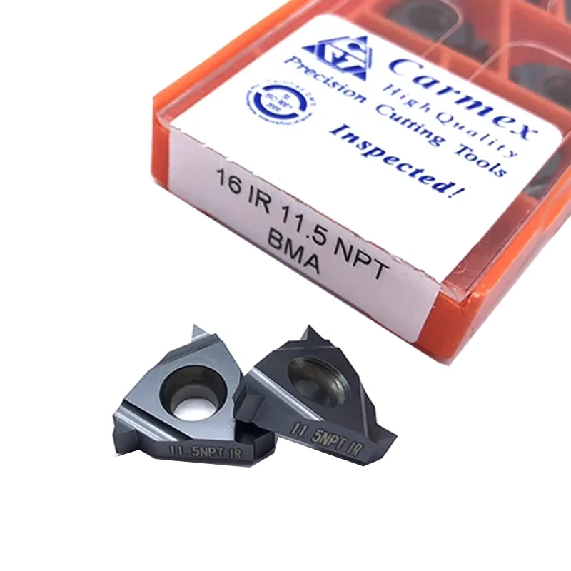 10pcs 16ER 16IR 11.5NPT 14NPT 18NPT BMA Carbide Inserts CNC Lathe Machine Metal Blade Thread Turning Cutter Tool
10pcs 16ER 16IR 11.5NPT 14NPT 18NPT BMA Carbide Inserts CNC Lathe Machine Metal Blade Thread Turning Cutter Tool