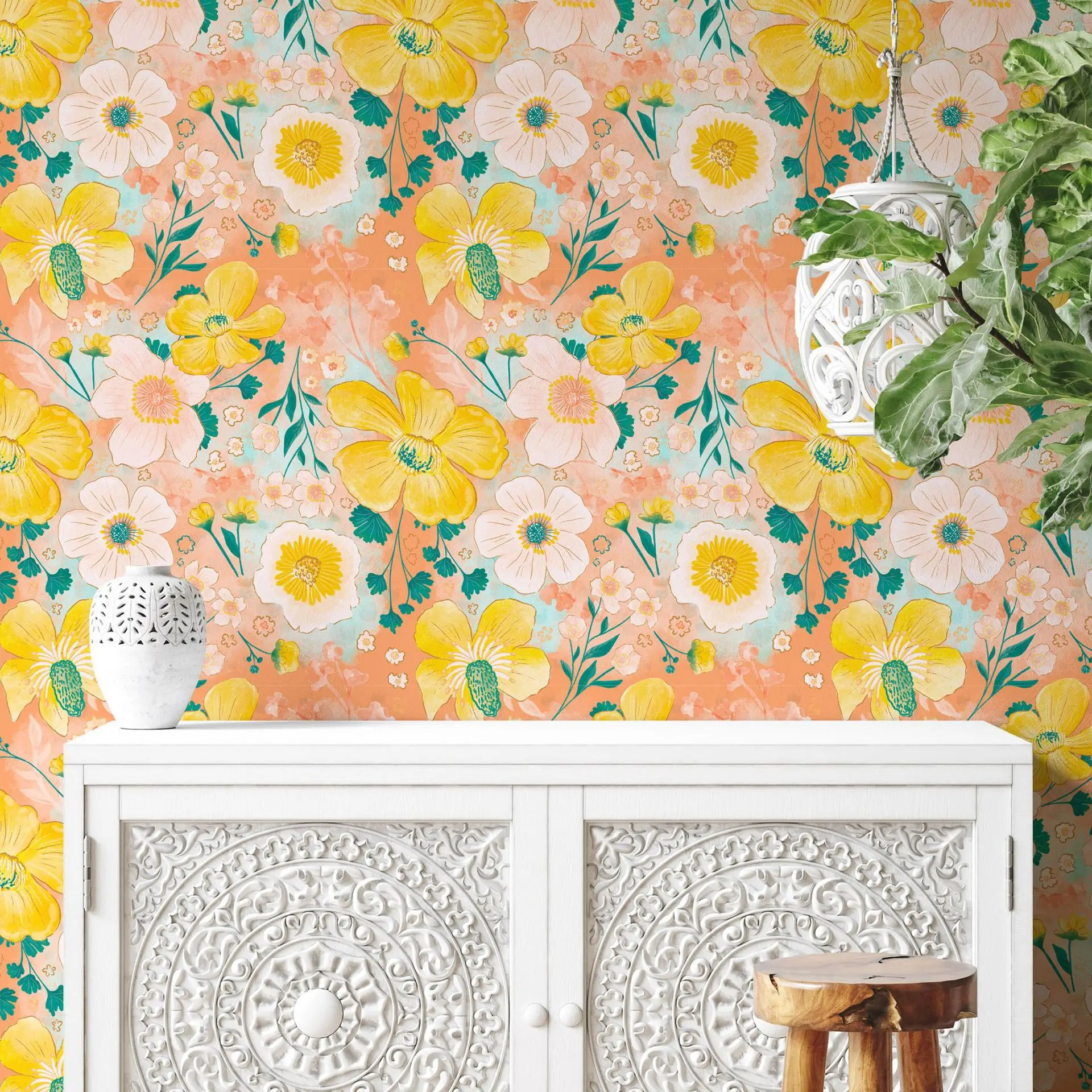 Floral Peel and Stick Wallpaper for Home Decoration Walls Kids Bedroom Bathroom Kitchen Furniture Sticker
Floral Peel and Stick Wallpaper for Home Decoration Walls Kids Bedroom Bathroom Kitchen Furniture Sticker