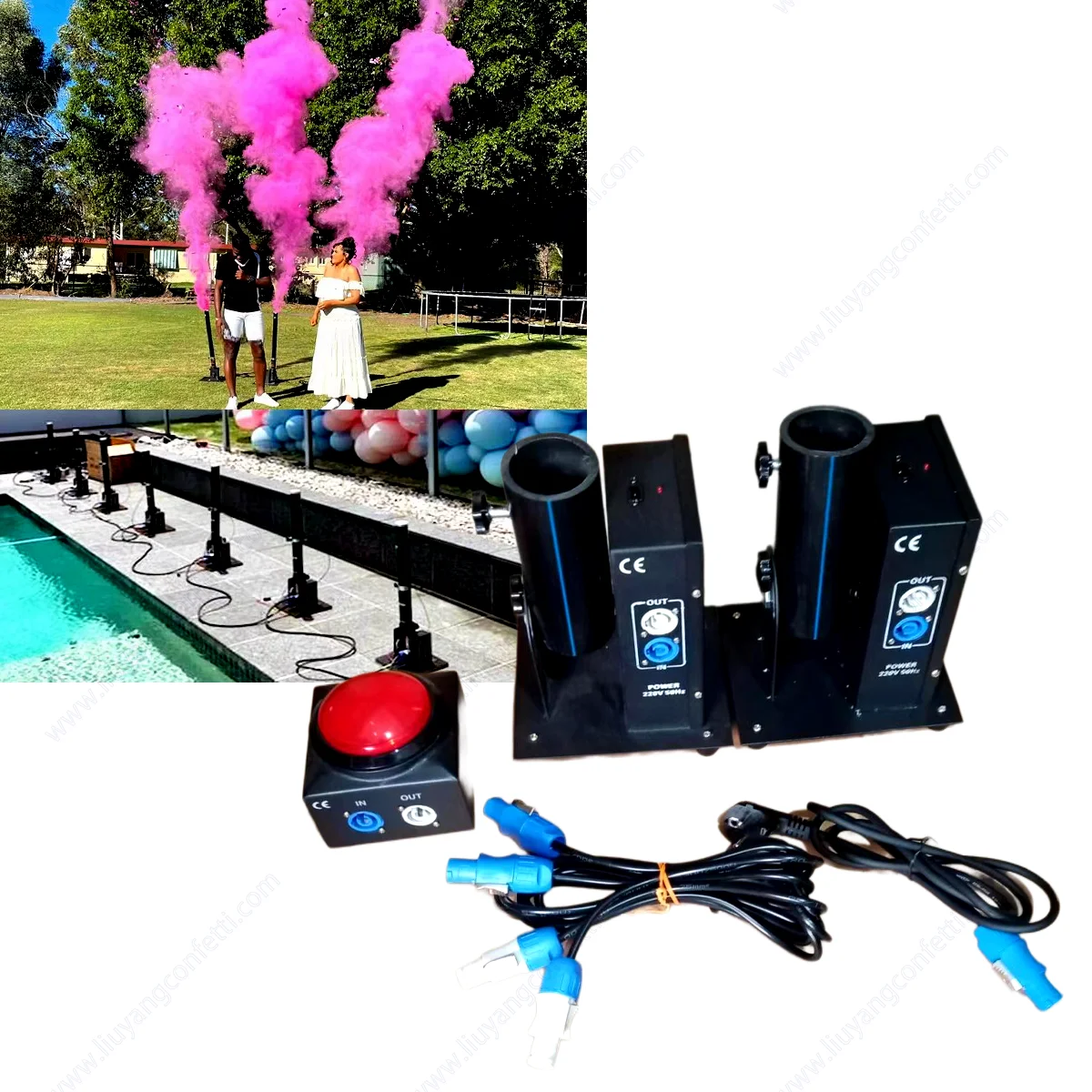 Electric Confetti Launching System Streamer Holi Shooter Event Celebration Gender Reveal Wedding Birthday Stage Concert Festival
Electric Confetti Launching System Streamer Holi Shooter Event Celebration Gender Reveal Wedding Birthday Stage Concert Festival