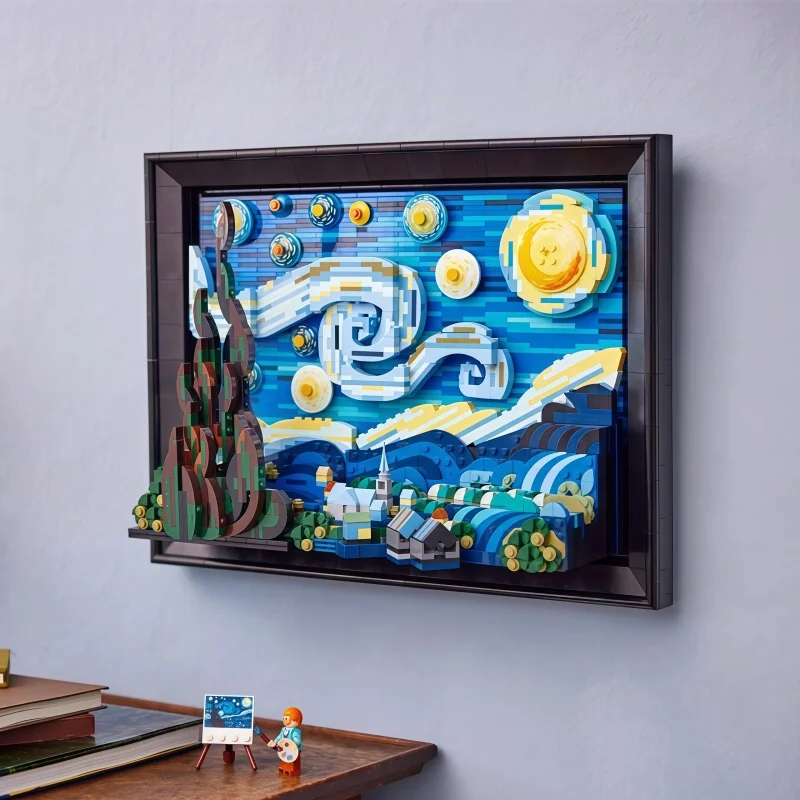 Van Gogh Starry Sky Starry Moon Night Building Blocks 3D Stereoscopic Puzzle Ornament Assembly Puzzle Toy Collection Model Gift
Van Gogh Starry Sky Starry Moon Night Building Blocks 3D Stereoscopic Puzzle Ornament Assembly Puzzle Toy Collection Model Gift