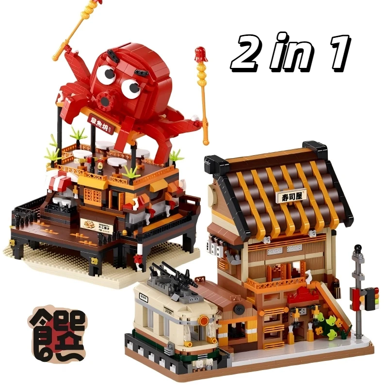 City Street ViewTakoyaki Sushi House Building Blocks MOC Japanese Architecture Friends Figures Bricks Toys for Children DIY Gift
City Street ViewTakoyaki Sushi House Building Blocks MOC Japanese Architecture Friends Figures Bricks Toys for Children DIY Gift