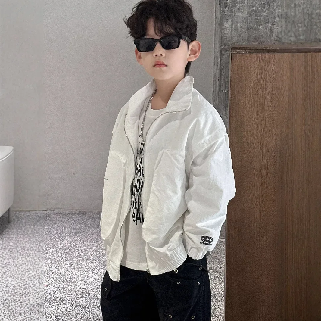 Boys' Korean Version Jacket 2025 Spring New Style Children's Loose Stand Up Collar Top Versatile Casual Zipper Shirt
Boys' Korean Version Jacket 2025 Spring New Style Children's Loose Stand Up Collar Top Versatile Casual Zipper Shirt