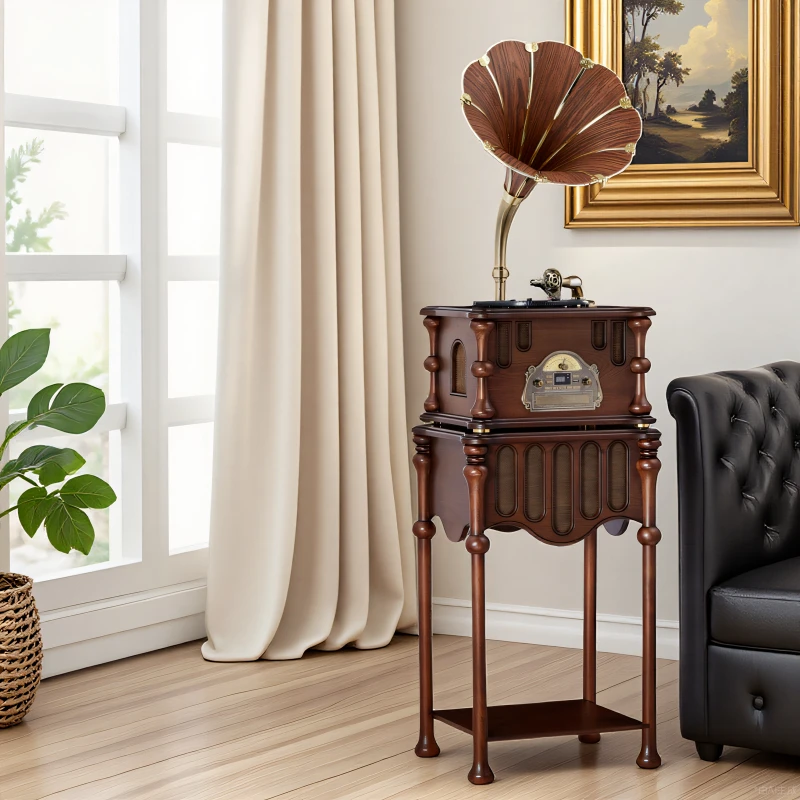 Medieval living room retro European American soft decoration designer home vinyl record player
Medieval living room retro European American soft decoration designer home vinyl record player