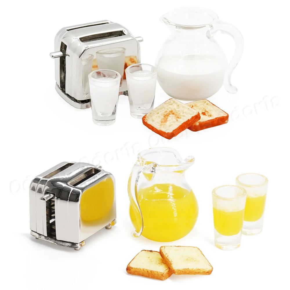 Odoria 1:12 Miniature Milk Pitcher with 2 Cups and Toaster with 2 Toast Breakfast Set Model Kitchen Dollhouse Accessories Decor
Odoria 1:12 Miniature Milk Pitcher with 2 Cups and Toaster with 2 Toast Breakfast Set Model Kitchen Dollhouse Accessories Decor