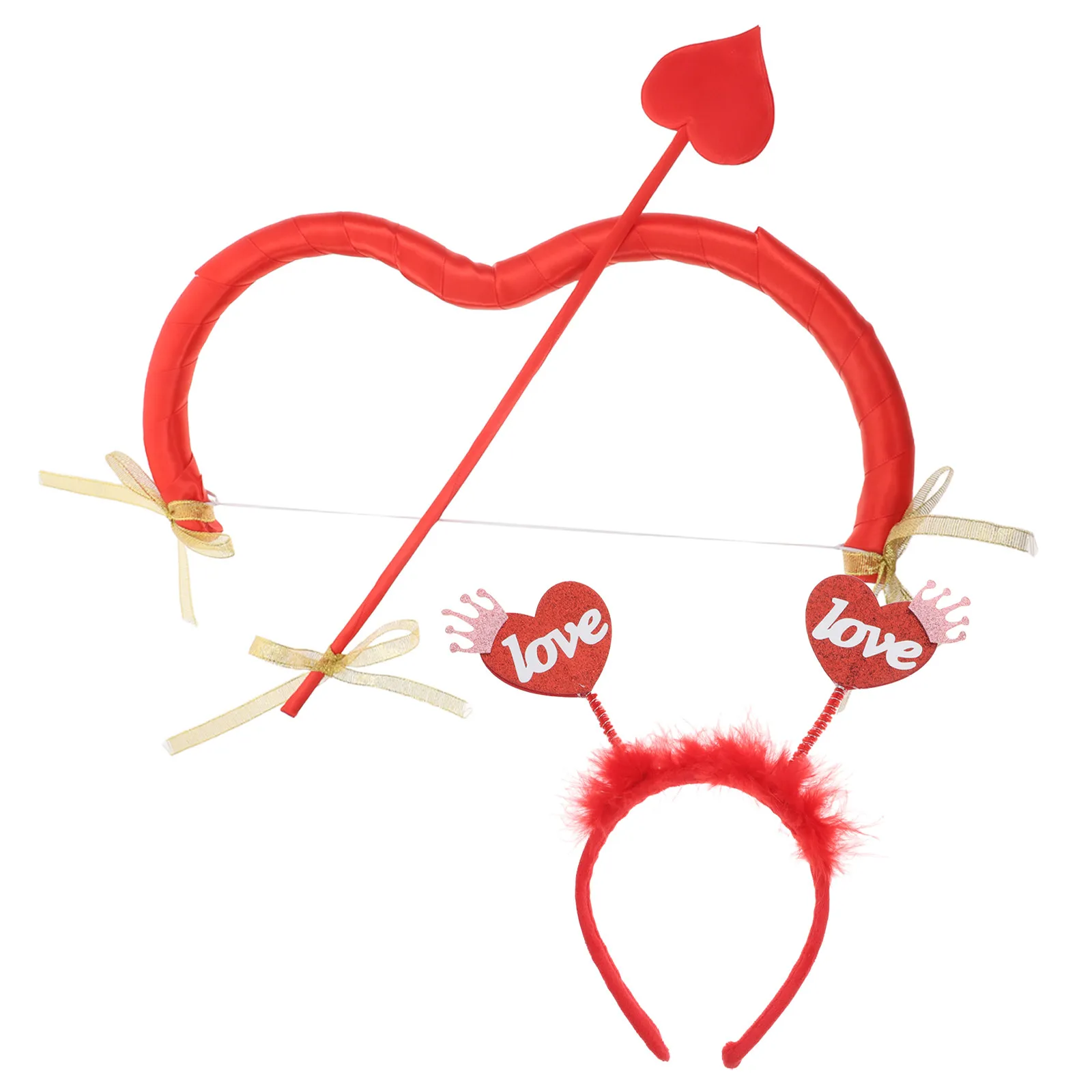 Набор из 1 комплекта: повязка на голову с луком и стрелами Купидона, игривые аксессуары для костюма на День святого Валентина, реквизит для косплея, украшения для вечеринок
Набор из 1 комплекта: повязка на голову с луком и стрелами Купидона, игривые аксессуары для костюма на День святого Валентина, реквизит для косплея, украшения для вечеринок