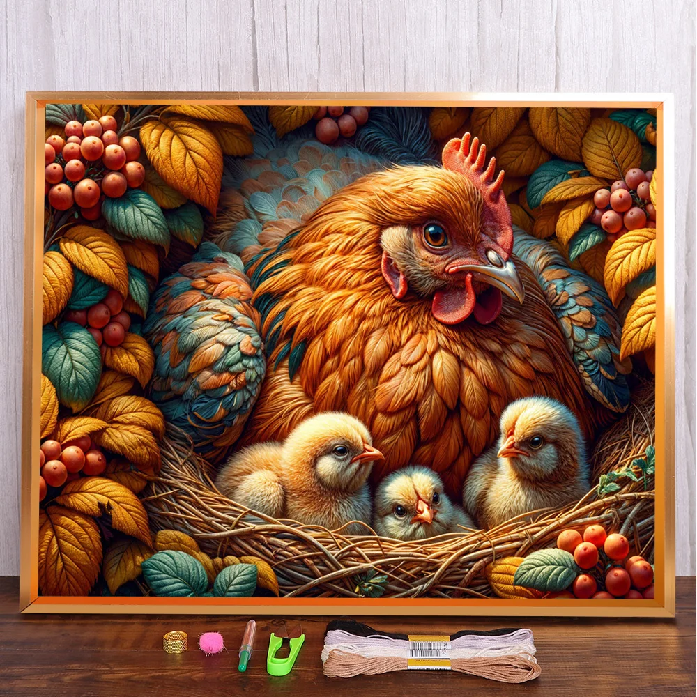 Scenery Old Hen Printed 11CT Cross-Stitch Kit DIY Embroidery DMC Threads Hobby Handmade Craft Painting Gift For Adults Floss
Scenery Old Hen Printed 11CT Cross-Stitch Kit DIY Embroidery DMC Threads Hobby Handmade Craft Painting Gift For Adults Floss