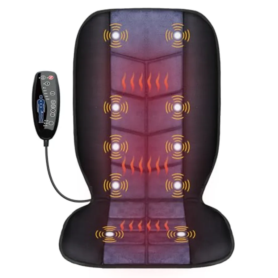 Massage Chair PadBack Massager with Heat Massage Seat Cushion with 10 Vibration Motors 30-60-90 Minutes Heating Options Chair M
Massage Chair PadBack Massager with Heat Massage Seat Cushion with 10 Vibration Motors 30-60-90 Minutes Heating Options Chair M