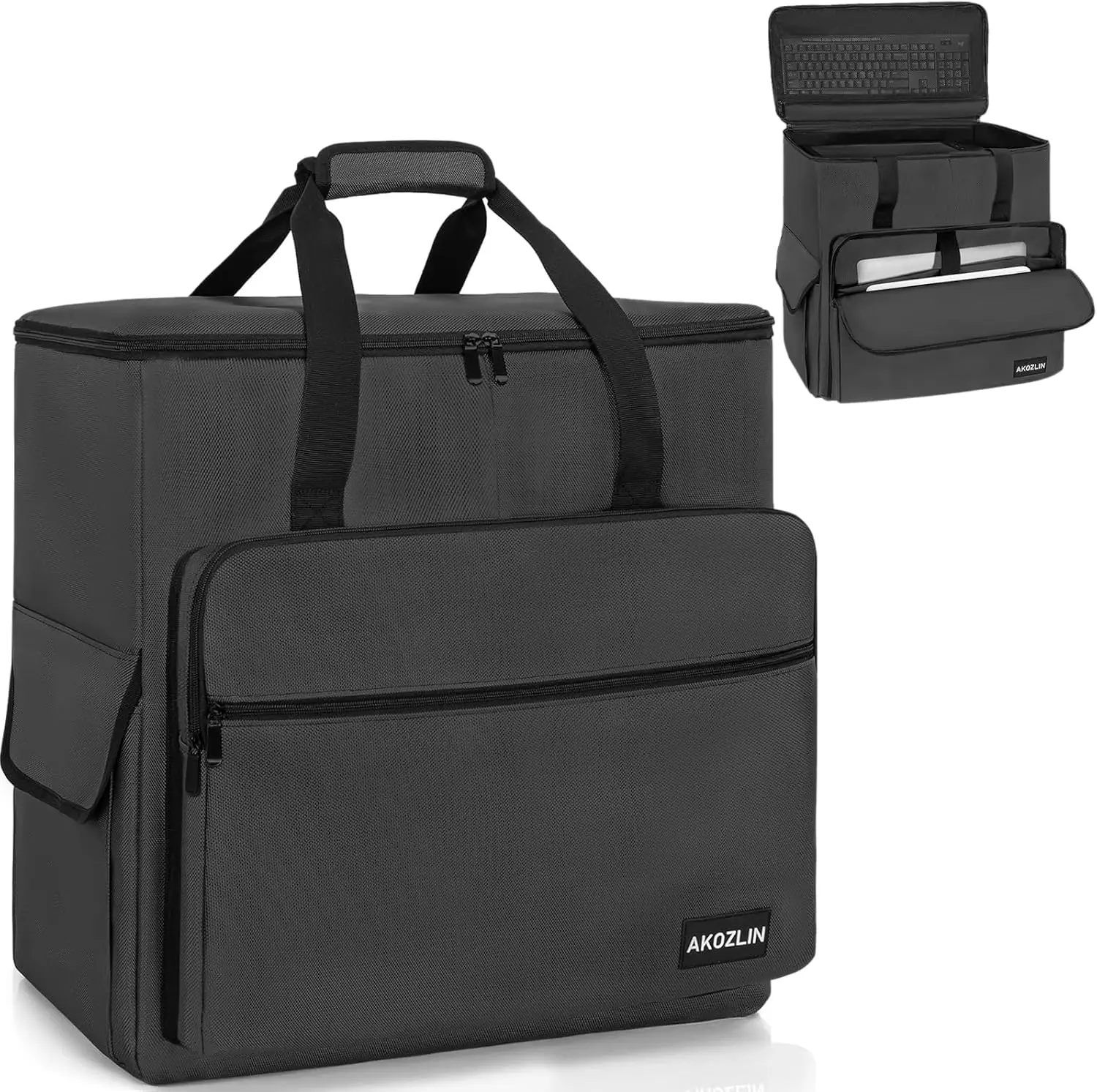 PC Travel Case Desktop Carrying Case Nylon Padded Tote for Computer Tower Keyboard Mouse Accessories
PC Travel Case Desktop Carrying Case Nylon Padded Tote for Computer Tower Keyboard Mouse Accessories