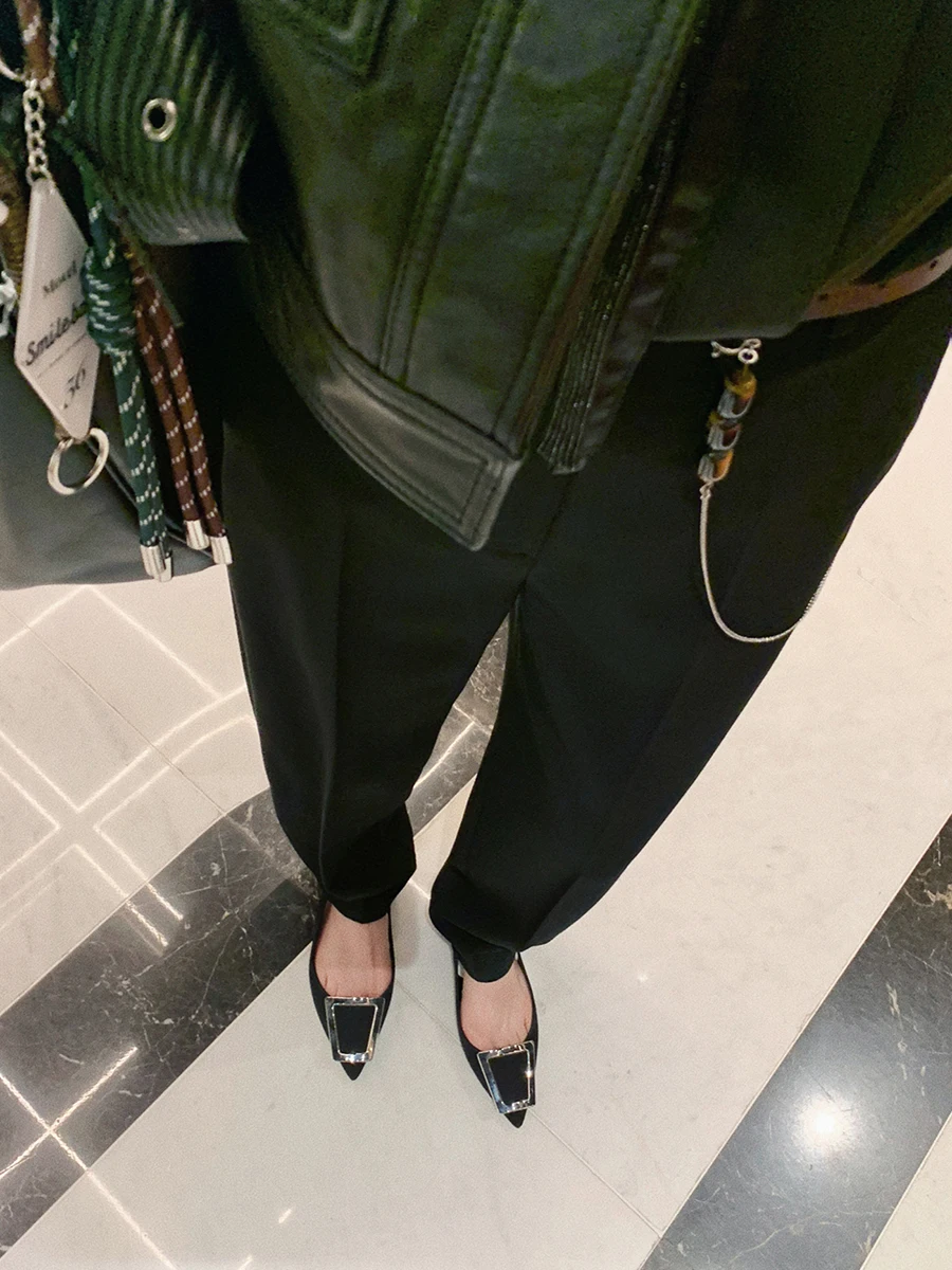 HANSCO Bla Woolen Lantern West Pants Women's Loose Fit Faionable mat Sle Long Straight Leg Formal Trousers
HANSCO Bla Woolen Lantern West Pants Women's Loose Fit Faionable mat Sle Long Straight Leg Formal Trousers