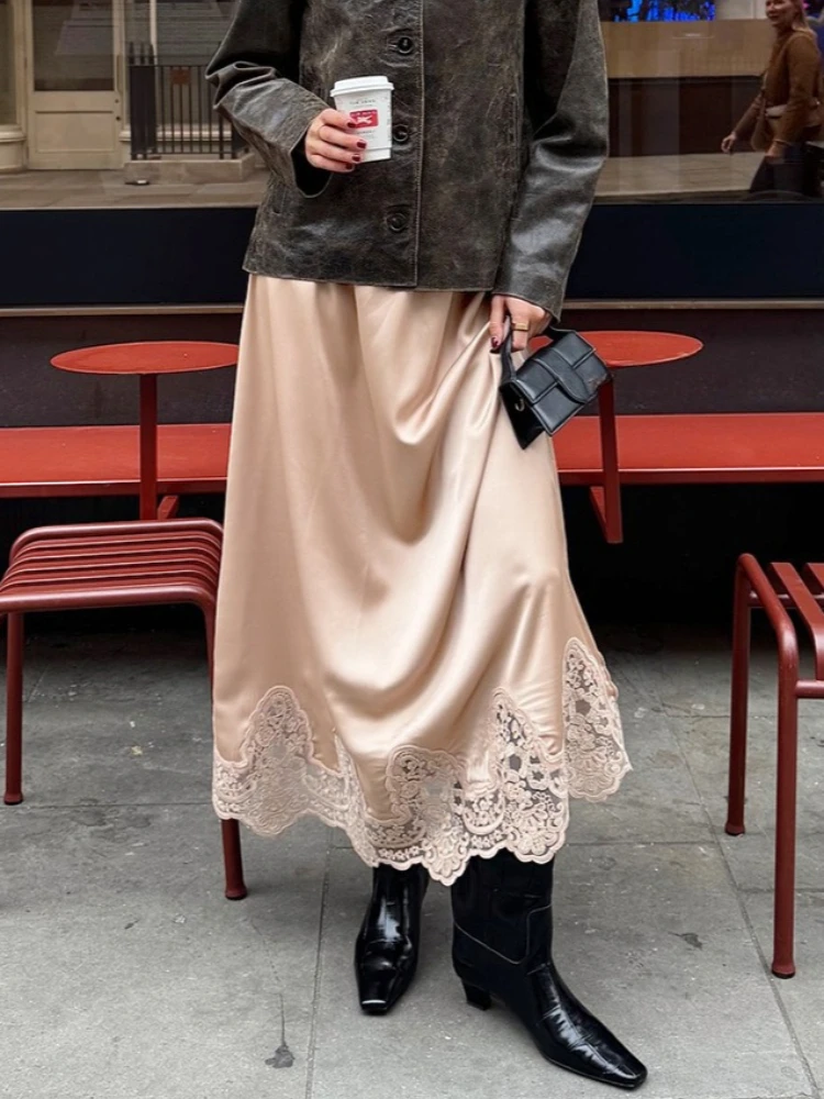 Tossy Elegant Lace Patchwork Long Skirt Women's Printed High Waist Loose Commute Contrast Y2k Straight Skirt Women's Maxi Skirt
Tossy Elegant Lace Patchwork Long Skirt Women's Printed High Waist Loose Commute Contrast Y2k Straight Skirt Women's Maxi Skirt