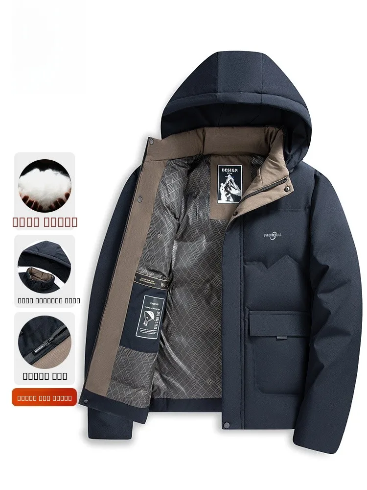 Lormen Men's Winter Thiened Cotton Jaet Coat ort Hooded Warmth Polyester Fiber Busin Casual Sle Zipper Closure
Lormen Men's Winter Thiened Cotton Jaet Coat ort Hooded Warmth Polyester Fiber Busin Casual Sle Zipper Closure