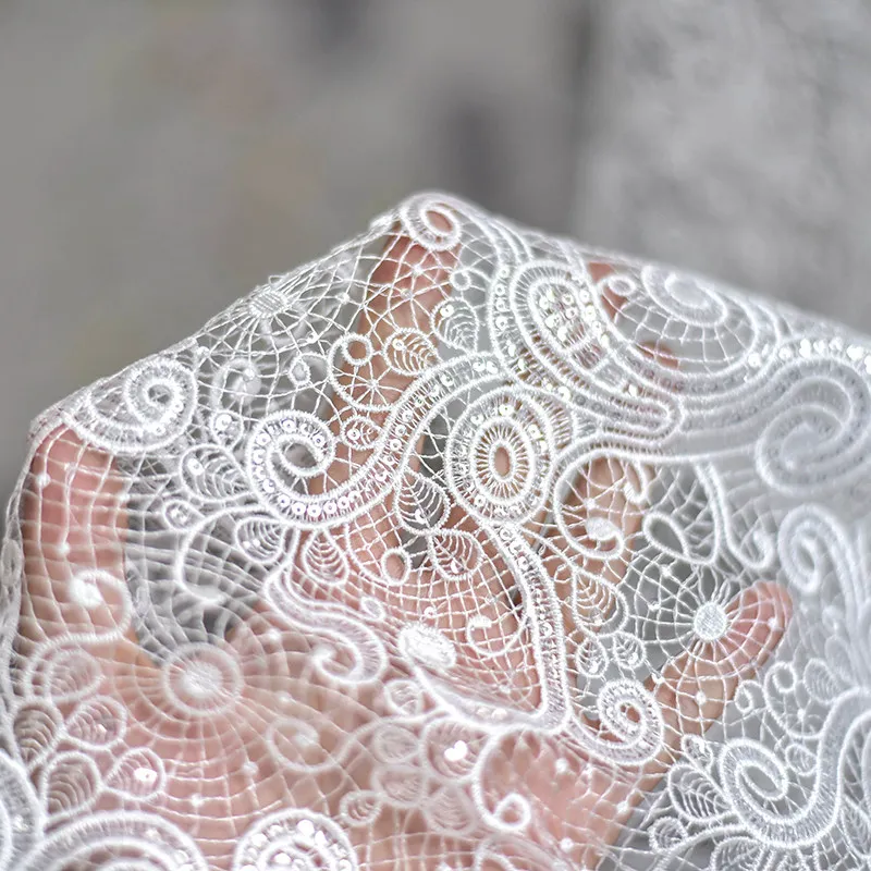 High - end Water - soluble Lace European - style Hollow Small Sequins Fabric for DIY Wedding Dresses and Cheongsams Accessories
High - end Water - soluble Lace European - style Hollow Small Sequins Fabric for DIY Wedding Dresses and Cheongsams Accessories