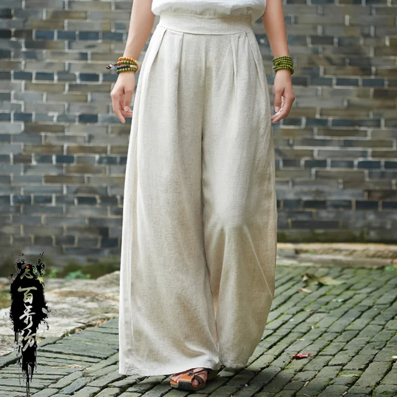 Spring and Summer Cotton Linen Women's Clothing New Stone Washed Light Retro Artistic Home Travel Yoga Wide-Leg Pants Trousers
Spring and Summer Cotton Linen Women's Clothing New Stone Washed Light Retro Artistic Home Travel Yoga Wide-Leg Pants Trousers