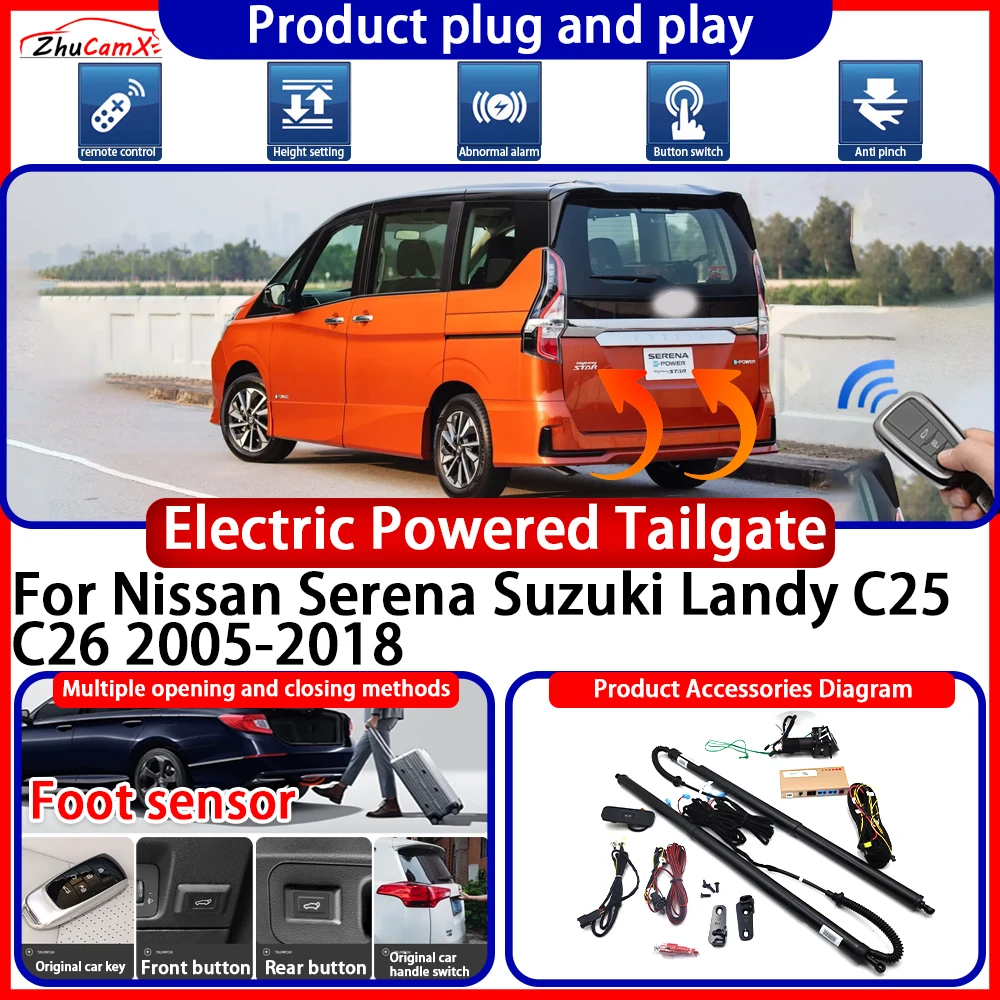 ZhuCamX OEM Powered Tailgate for Nissan Serena Suzuki Landy C25 C26 2005-2018 anti pinch Smart Intelligent Trunk Control Gate
ZhuCamX OEM Powered Tailgate for Nissan Serena Suzuki Landy C25 C26 2005-2018 anti pinch Smart Intelligent Trunk Control Gate