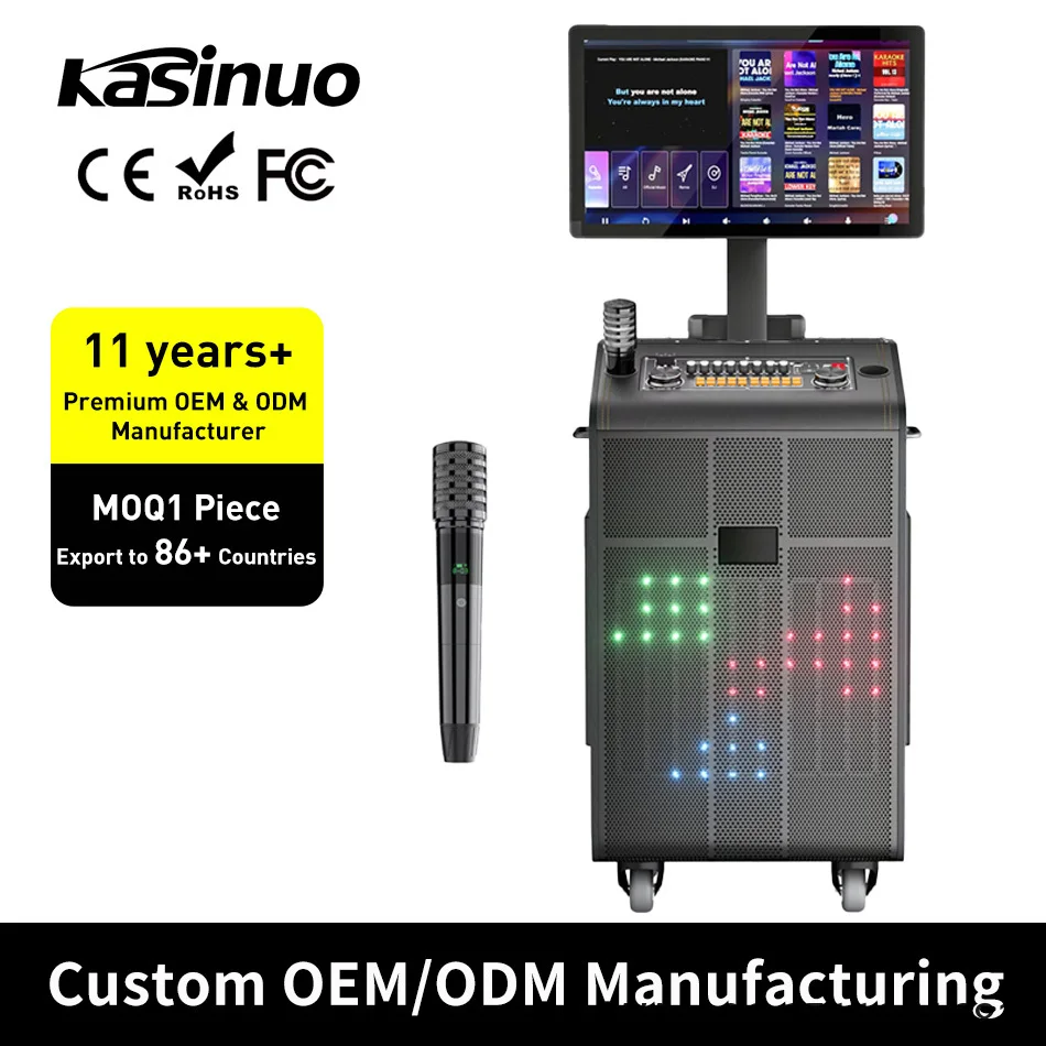 New Design Cabinet Singing Touch Screen Video Karaoke Machine Professional Songs with Screen and 2 Wireless Microphones for Home
New Design Cabinet Singing Touch Screen Video Karaoke Machine Professional Songs with Screen and 2 Wireless Microphones for Home