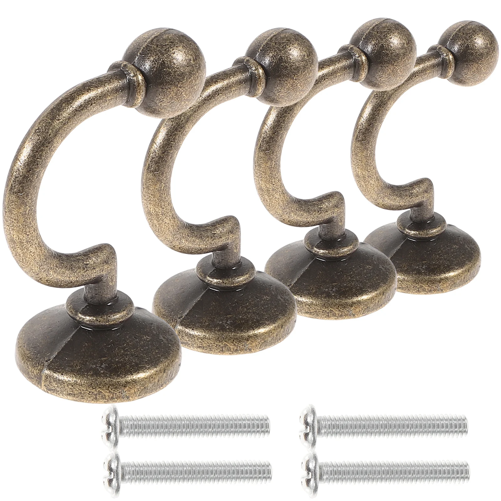 4Pcs Curtain Hooks Solid Metal Vintage Look Rust Resistant for Living Room Bedroom Home Decor Functional Decorative Accessories
4Pcs Curtain Hooks Solid Metal Vintage Look Rust Resistant for Living Room Bedroom Home Decor Functional Decorative Accessories