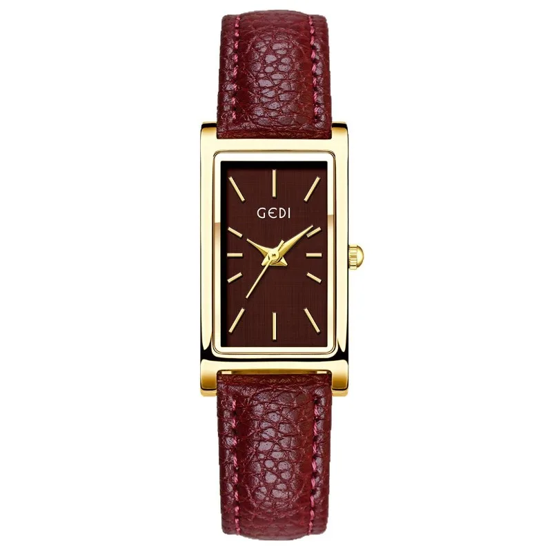 Suitable Premium Red Square Temperament Minimalist Style Women's Retro Belt Quartz Watch Alloy Mirror Material: Hardened Glass
Suitable Premium Red Square Temperament Minimalist Style Women's Retro Belt Quartz Watch Alloy Mirror Material: Hardened Glass