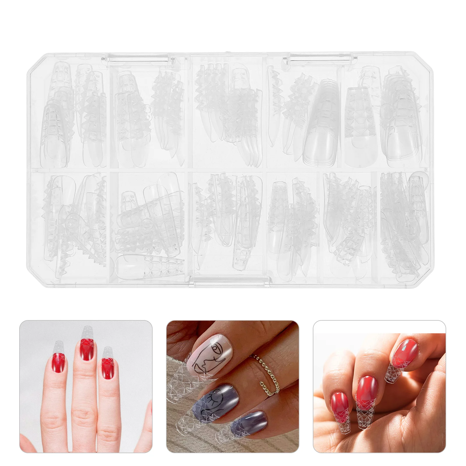 120 Pcs Glazed Armor Long False Nails Fake Fingernail Tips Fingernails Clear Full Coverage
120 Pcs Glazed Armor Long False Nails Fake Fingernail Tips Fingernails Clear Full Coverage