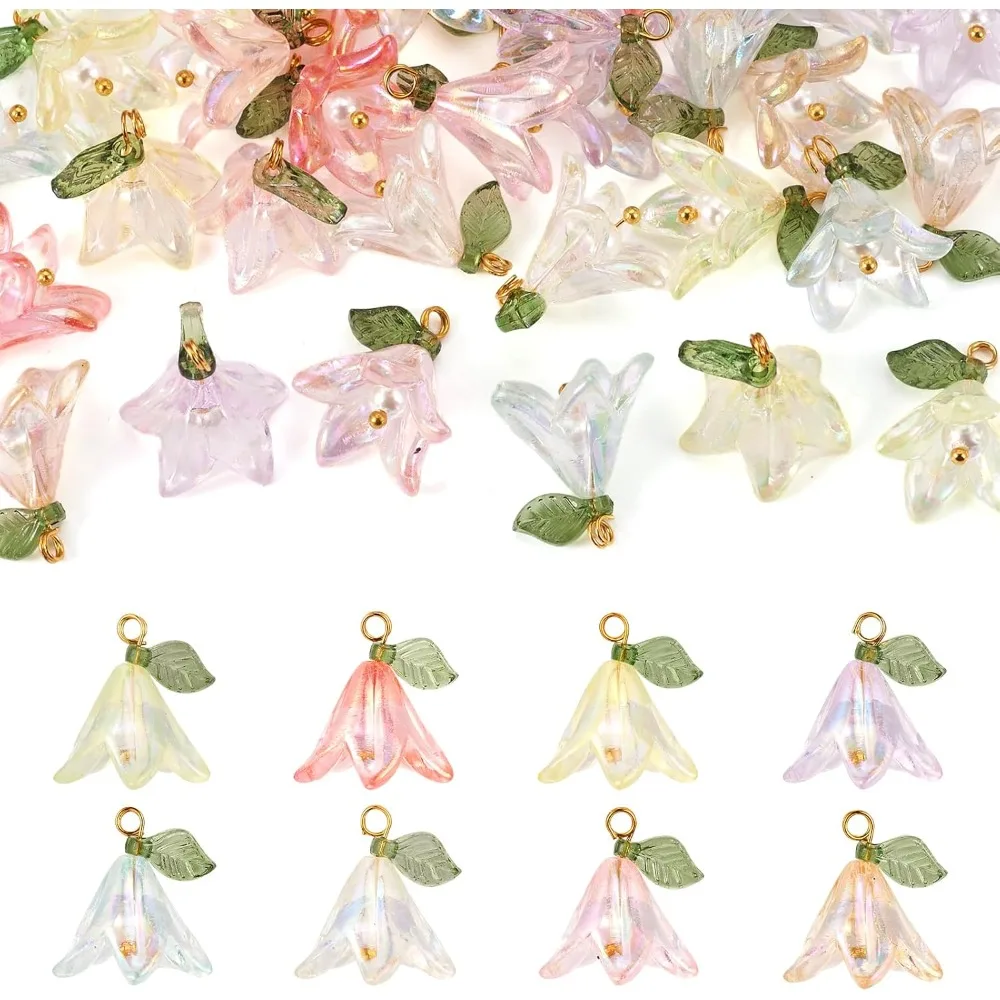 32Pcs Acrylic Flower Pendant Lily Flower Plastic Pendant Pearl Beads 20mm
32Pcs Acrylic Flower Pendant Lily Flower Plastic Pendant Pearl Beads 20mm
