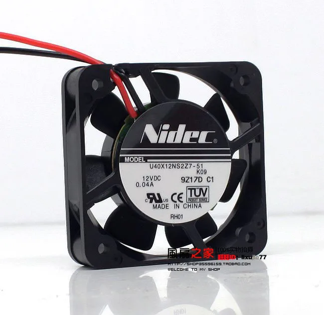 NEW NIDEC 4cm silence 4010 NBR miniature micro bearing 14 decibel U40X12NSZ7-51 cooling fan
NEW NIDEC 4cm silence 4010 NBR miniature micro bearing 14 decibel U40X12NSZ7-51 cooling fan