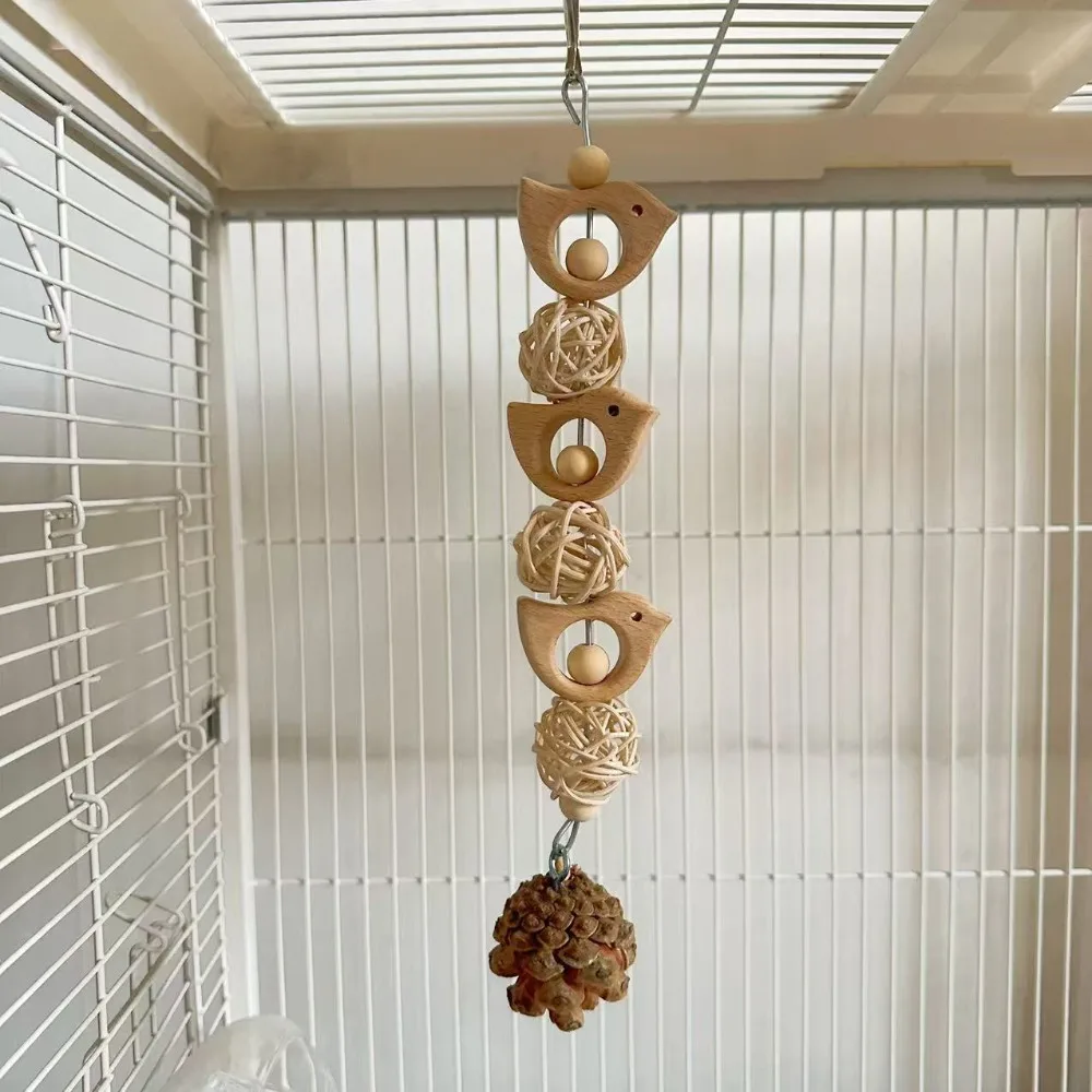 Bird Accessories Wooden Parrot Climbing Ladder Bite Resistant Durable Parrot Chewing Toy Hang Parrot Cage Toy Training
Bird Accessories Wooden Parrot Climbing Ladder Bite Resistant Durable Parrot Chewing Toy Hang Parrot Cage Toy Training