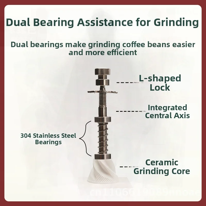 Manual Coffee Bean Grinder Hand Operated Double Bearing Ceramic Grinding Core Labor-Saving Minimalist Style Coffee Preparation
Manual Coffee Bean Grinder Hand Operated Double Bearing Ceramic Grinding Core Labor-Saving Minimalist Style Coffee Preparation