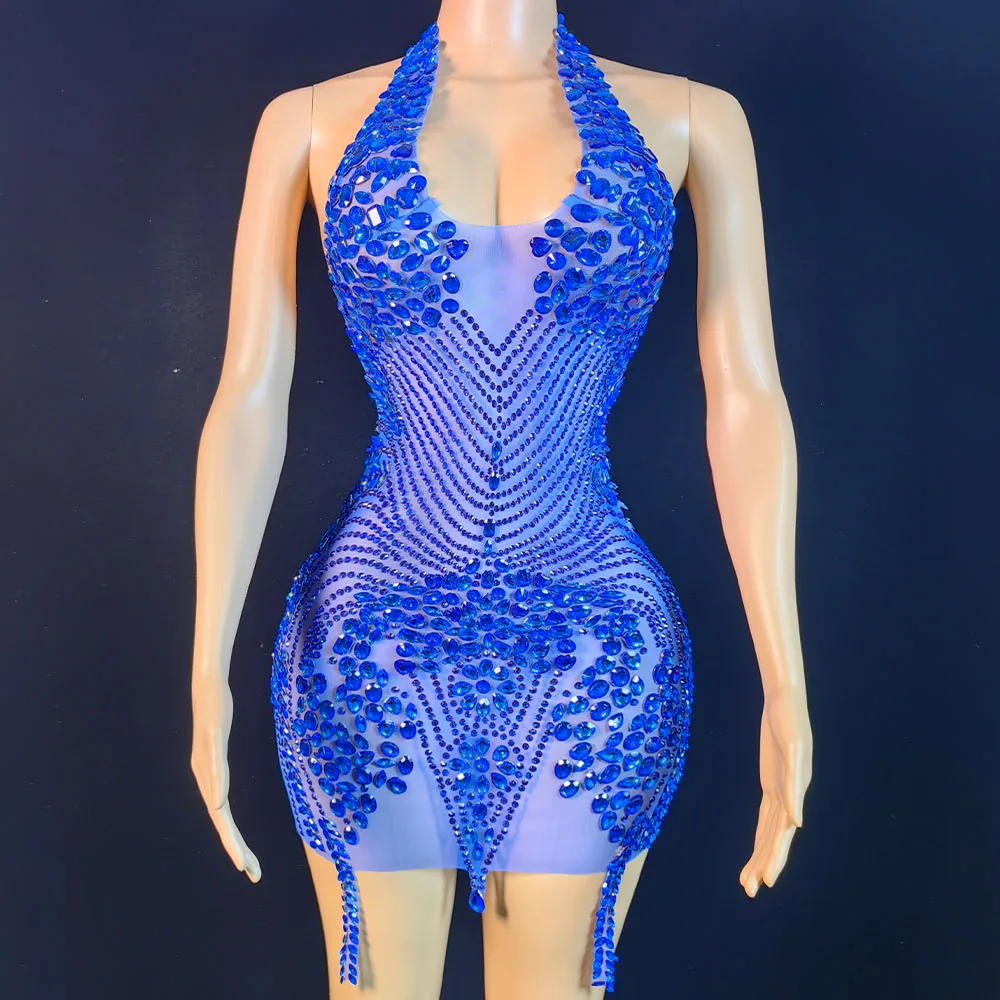 Blue Green Nude Red Pink Sexy Rhinestones Transparent Celebrate Halter Backless Dress Birthday Dance Outfit Photoshoot Dress
Blue Green Nude Red Pink Sexy Rhinestones Transparent Celebrate Halter Backless Dress Birthday Dance Outfit Photoshoot Dress