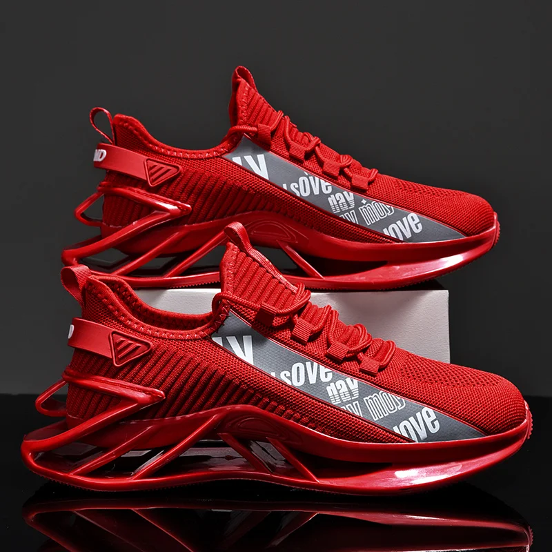 Youth Trend Men Sport Footwear Dynamic Line Design Breathable Mesh Soft Sole Anti Wear Lace Up Trainers for Daily Street Style
Youth Trend Men Sport Footwear Dynamic Line Design Breathable Mesh Soft Sole Anti Wear Lace Up Trainers for Daily Street Style