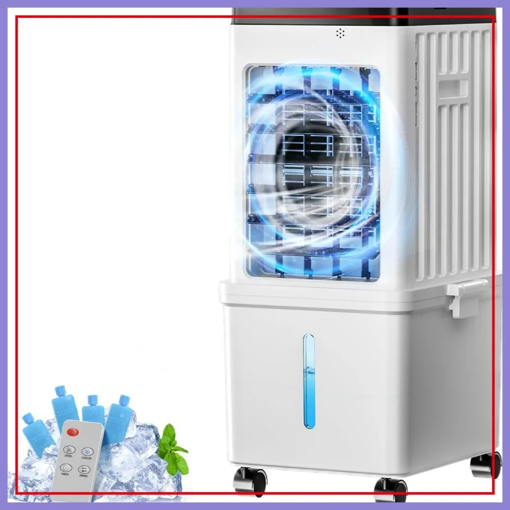 Portable Air Conditioner with 2.6 Gal Tank, Evaporative Cooler, Dehumidifier & Fan Modes, Fast Cooling for Bedroom Office
Portable Air Conditioner with 2.6 Gal Tank, Evaporative Cooler, Dehumidifier & Fan Modes, Fast Cooling for Bedroom Office
