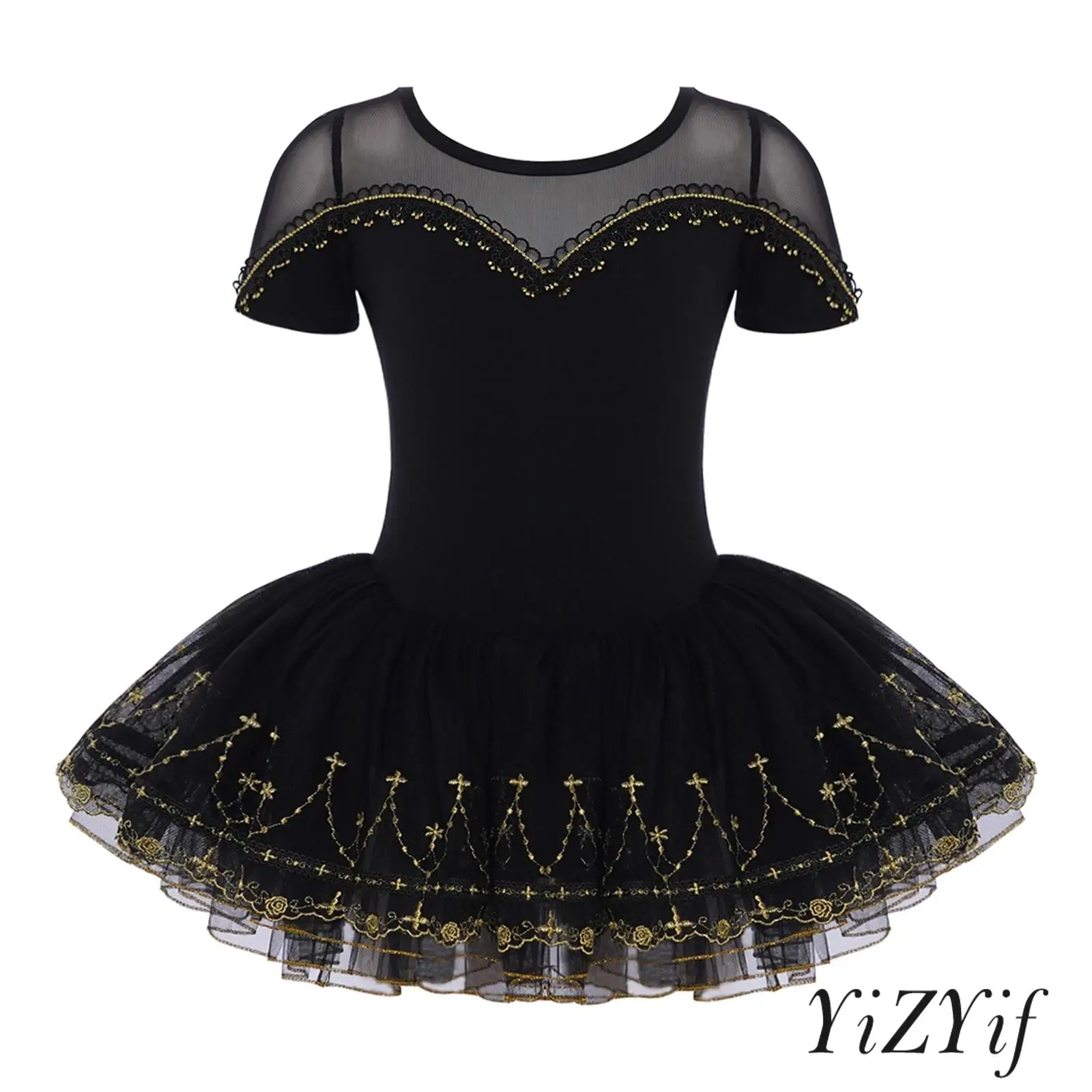 Elegant Ballerina Costume Dress for Kids Girls Breathable Built-in Briefs Mesh Patchwork Tutu Dress for Recitals Dancing Shows
Elegant Ballerina Costume Dress for Kids Girls Breathable Built-in Briefs Mesh Patchwork Tutu Dress for Recitals Dancing Shows