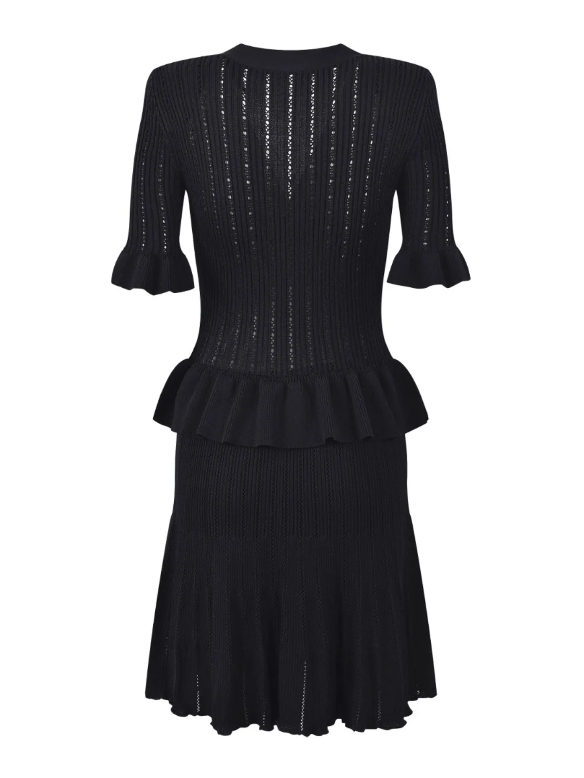 Elegant Autumnal Knitted Short Sleeve V-Neck Dress with Buckle And Lace Trim Waist-Cinching Fashionable Ladylike Style Dress
Elegant Autumnal Knitted Short Sleeve V-Neck Dress with Buckle And Lace Trim Waist-Cinching Fashionable Ladylike Style Dress