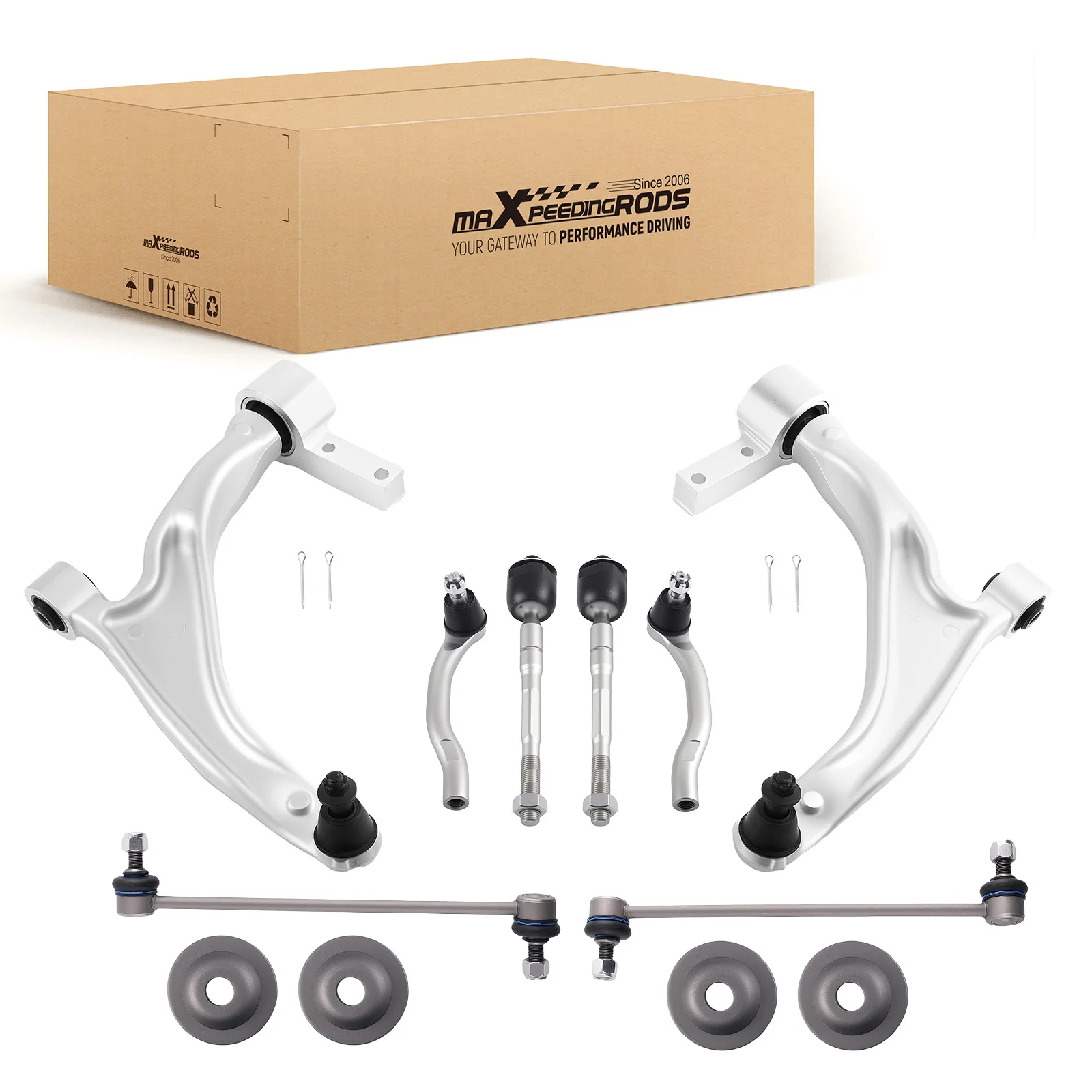 MaXpeedingrods Brand New Suepsnion Front Lower Control Arms Sway Bar Tie Rods For 2009-2015 Honda Pilot
MaXpeedingrods Brand New Suepsnion Front Lower Control Arms Sway Bar Tie Rods For 2009-2015 Honda Pilot