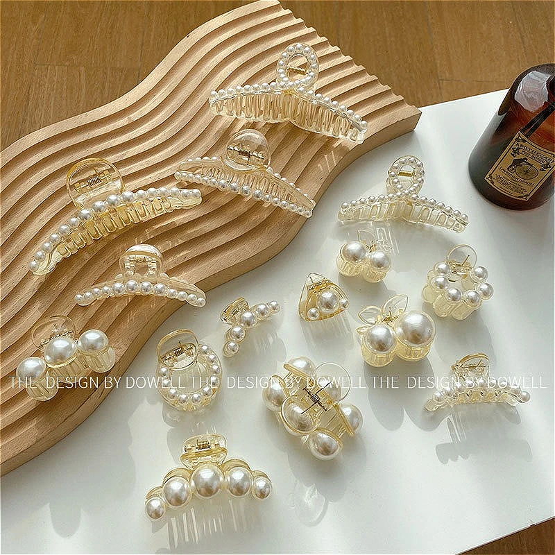 Korean Pearl Hair Claws Multi-Size Set, Elegant Fresh Hair Clips for Women Girls Shower Bath
Korean Pearl Hair Claws Multi-Size Set, Elegant Fresh Hair Clips for Women Girls Shower Bath