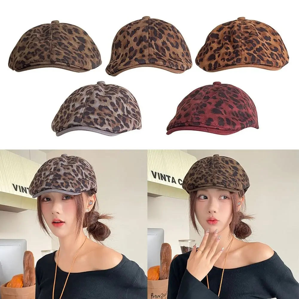 Casual Sweet Berets Hat Adjustable Retro Painter Cap Leopard Print Peaked Cap Women Girls
Casual Sweet Berets Hat Adjustable Retro Painter Cap Leopard Print Peaked Cap Women Girls
