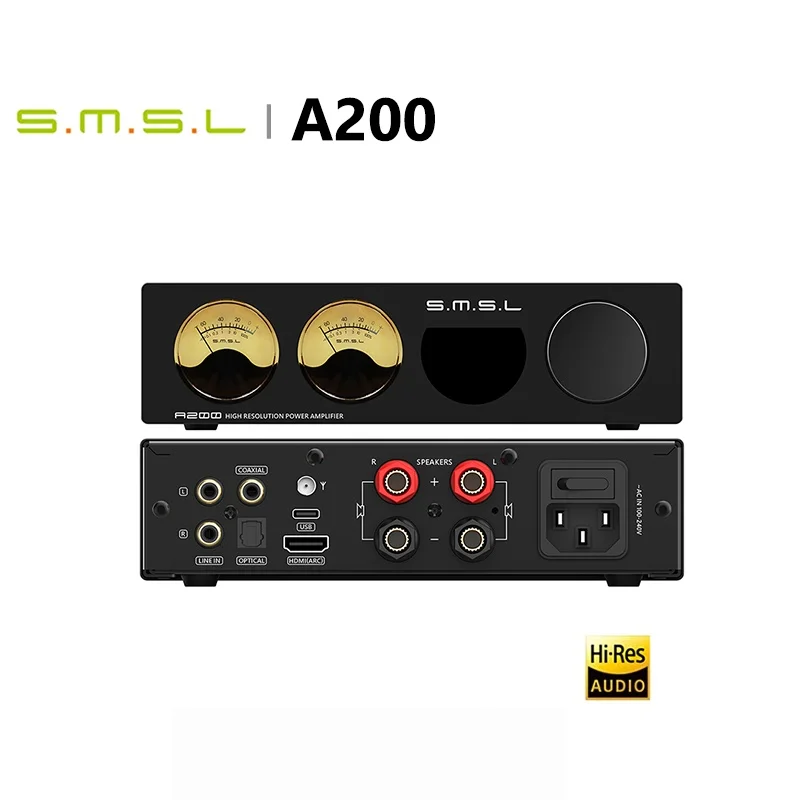 SMSL A200 High Resolution Power Amplifier Hi-Res Audio Bluetooth 5.0 with Remote Control
SMSL A200 High Resolution Power Amplifier Hi-Res Audio Bluetooth 5.0 with Remote Control