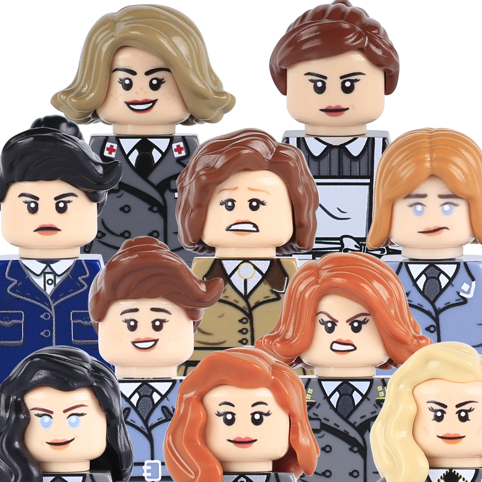 WW2 Air Force Soldiers Military Officer Figures Building Blocks Suitcase Soldiers Peaked Cap Army Flag UV Bricks Toys
WW2 Air Force Soldiers Military Officer Figures Building Blocks Suitcase Soldiers Peaked Cap Army Flag UV Bricks Toys