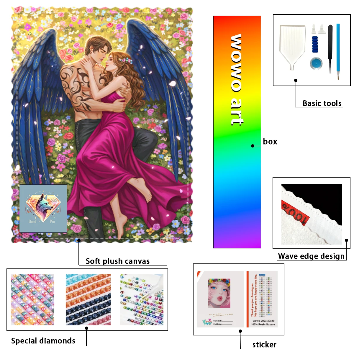 【Piu Diamond Art】Набор для алмазной вышивки «Черный ангел и лежащая девушка» из 100% смолы FD+AB+XC. Идеальное произведение, стоящее того, чтобы приобрести.
【Piu Diamond Art】Набор для алмазной вышивки «Черный ангел и лежащая девушка» из 100% смолы FD+AB+XC. Идеальное произведение, стоящее того, чтобы приобрести.