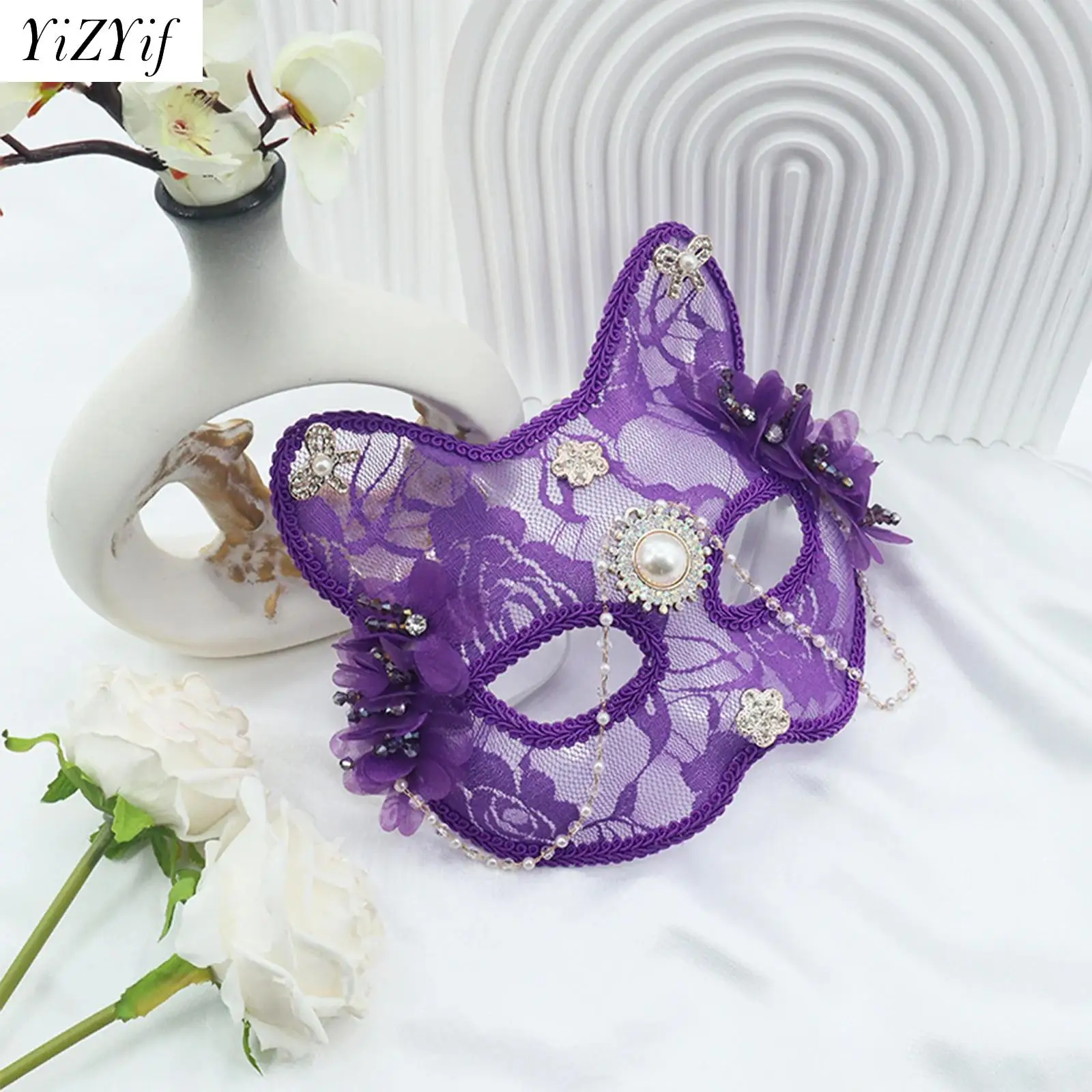 Sexy Lace Mask Women Cat Fox Mask Dance Party Performance Masquerade Couple Animal Cosplay Supplies Face Decor Eyes Accessories
Sexy Lace Mask Women Cat Fox Mask Dance Party Performance Masquerade Couple Animal Cosplay Supplies Face Decor Eyes Accessories