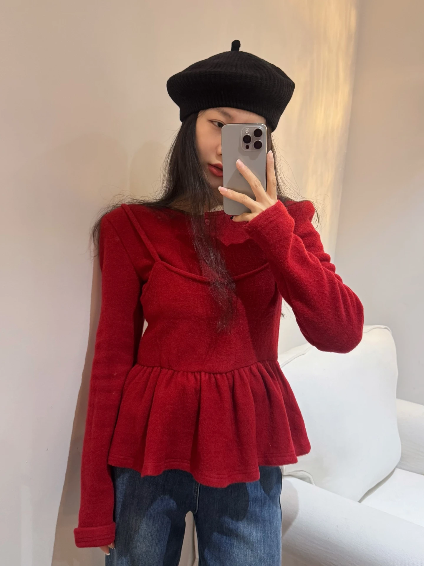 Мягкий красный длинный блузочный комплект из двух предметов с рюшами и бретелями для женщин, Dongda Gate, смесь полиэстера, повседневная одежда
Мягкий красный длинный блузочный комплект из двух предметов с рюшами и бретелями для женщин, Dongda Gate, смесь полиэстера, повседневная одежда