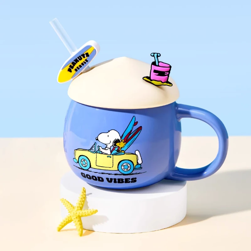 New Genuine Snoopy Diary Series Ceramic Cup with Lid Straw 400mL Cartoon Cute Surrounding Children's Birthday Gift
New Genuine Snoopy Diary Series Ceramic Cup with Lid Straw 400mL Cartoon Cute Surrounding Children's Birthday Gift