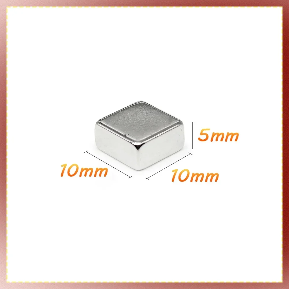 5/10/20/50/100PCS 10x10x5 mm Square Rare Earth Neodymium Magnet 10*10*5 Block Powerful Strong Magnetic Magnets Sheet 10x10x5mm
5/10/20/50/100PCS 10x10x5 mm Square Rare Earth Neodymium Magnet 10*10*5 Block Powerful Strong Magnetic Magnets Sheet 10x10x5mm
