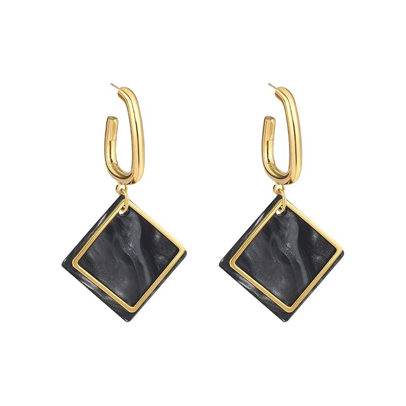 Geometric rhombus earrings square pendant earrings long face thin earrings women
Geometric rhombus earrings square pendant earrings long face thin earrings women