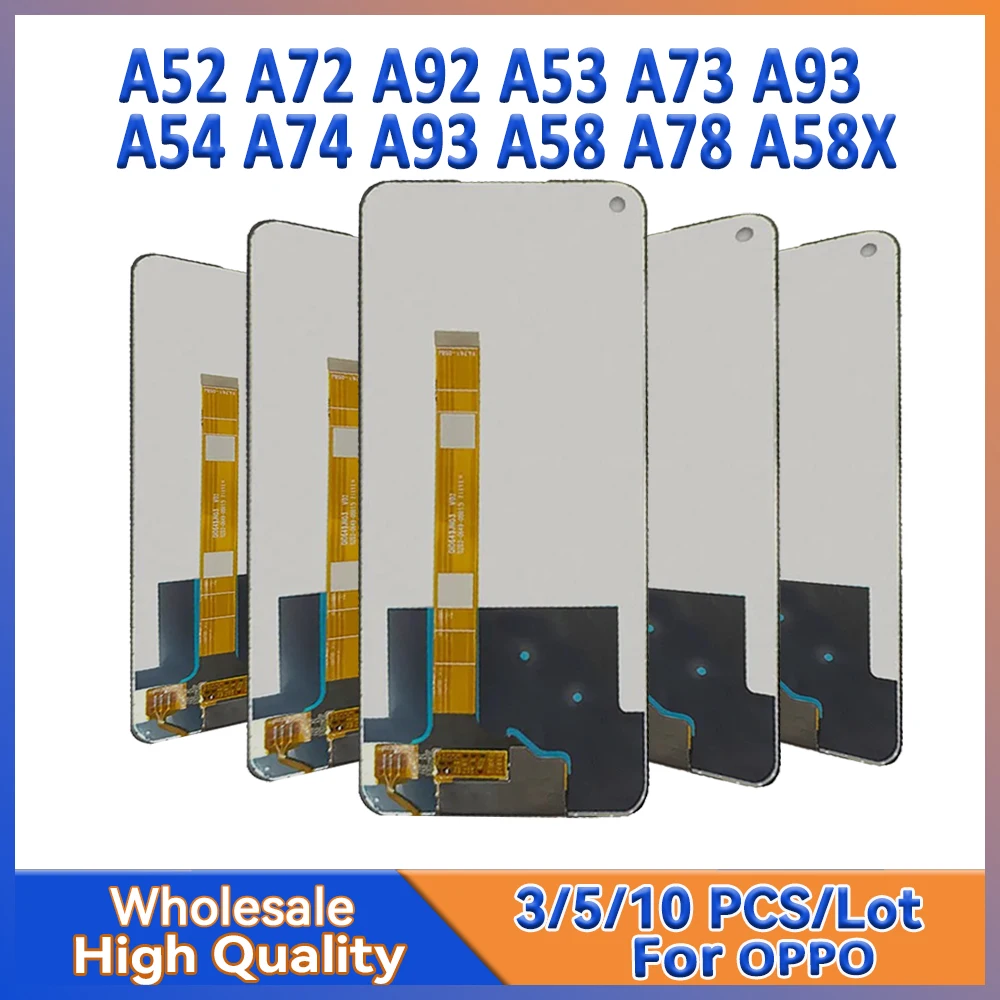 3/5/10 Pieces/Lot For OPPO A52 A72 A92 A53 A73 A93 A54 A74 A93 A58 A78 A58X 4G 5G Lcd Display Screen With Touch Assembly
3/5/10 Pieces/Lot For OPPO A52 A72 A92 A53 A73 A93 A54 A74 A93 A58 A78 A58X 4G 5G Lcd Display Screen With Touch Assembly