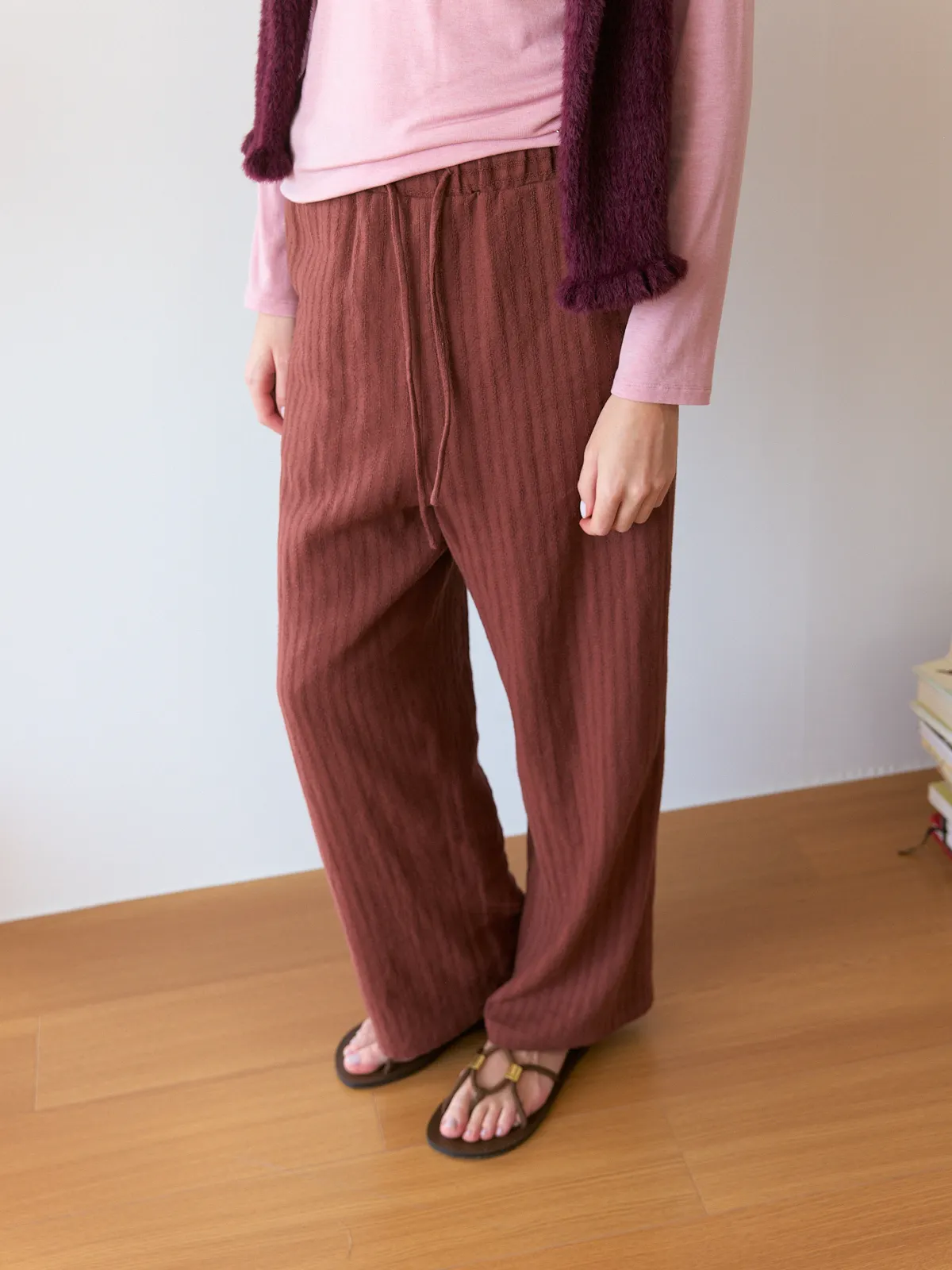 Te by FrigidOrg Rustic Autumnal Linen Stripe Dstring Straight Leg Pants l Waist Simple Sle Women's Casual Trousers
Te by FrigidOrg Rustic Autumnal Linen Stripe Dstring Straight Leg Pants l Waist Simple Sle Women's Casual Trousers