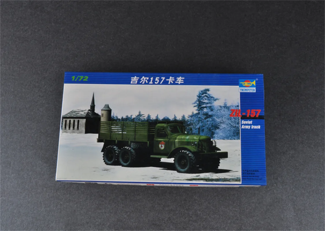 Трубач масштаб 1/72 ZIL-157 Советская армия грузовик военная пластиковая сборная модель # 01101 
Трубач масштаб 1/72 ZIL-157 Советская армия грузовик военная пластиковая сборная модель # 01101