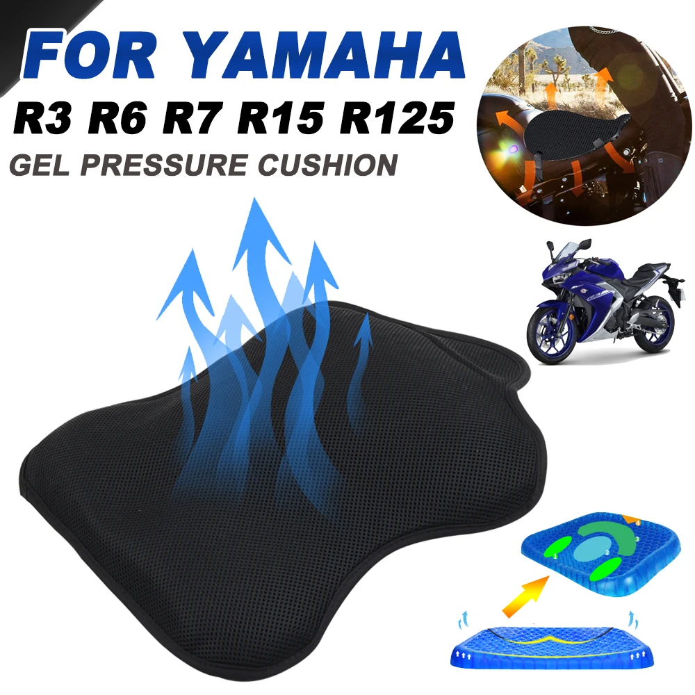 Gel Seats for Yamaha YZF R1 R3 R6 R7 R15 R125 R25 YZF-R6 YZFR1 Motorcycle Accessories Gel Pressure Relief Seat Cushion Cover
Gel Seats for Yamaha YZF R1 R3 R6 R7 R15 R125 R25 YZF-R6 YZFR1 Motorcycle Accessories Gel Pressure Relief Seat Cushion Cover