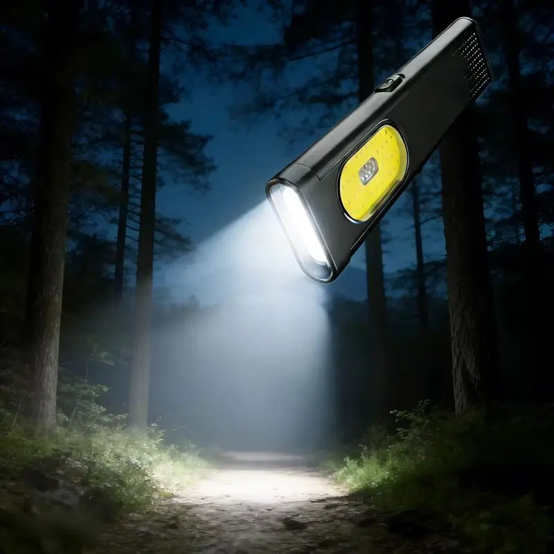 USB C Rechargeable LED Flashlight 600Lm Mini Magnetic Waterproof COB Work Light Keychain Pocket Lantern Portable Torch for Campi
USB C Rechargeable LED Flashlight 600Lm Mini Magnetic Waterproof COB Work Light Keychain Pocket Lantern Portable Torch for Campi