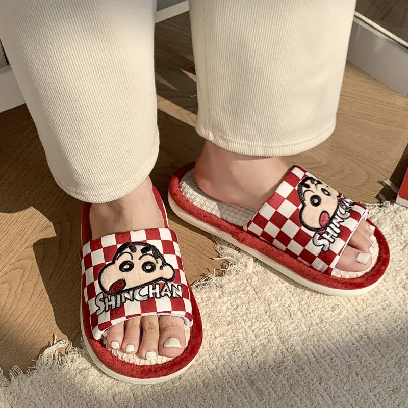 Crayon Shin-chan Nohara Shinnosuke Cartoon Home Cotton and Linen Slippers Creative Two-dimensional Animation Peripheral Sandals
Crayon Shin-chan Nohara Shinnosuke Cartoon Home Cotton and Linen Slippers Creative Two-dimensional Animation Peripheral Sandals
