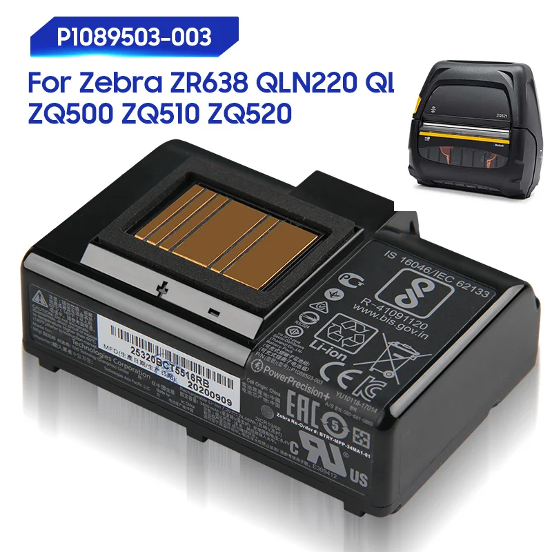 Сменный аккумулятор для Zebra ZR638 ZQ500 ZQ510 ZQ520 QLN220 QLN320 P 1089503 -003 П 1051378 Аккумуляторная батарея 24,48 Втч
Сменный аккумулятор для Zebra ZR638 ZQ500 ZQ510 ZQ520 QLN220 QLN320 P 1089503 -003 П 1051378 Аккумуляторная батарея 24,48 Втч
